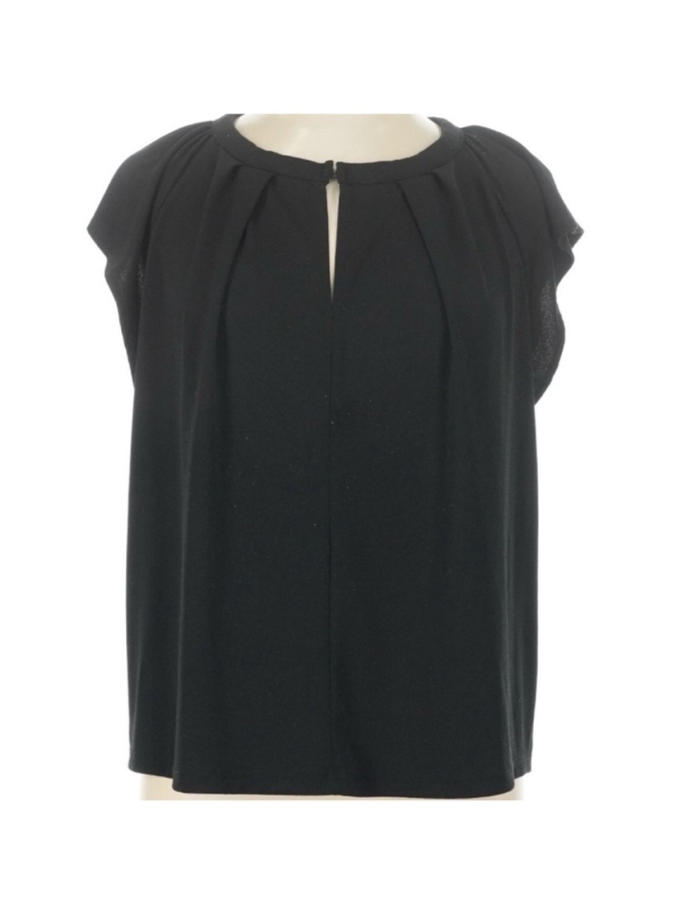 Banana Republic- Elegant Black Women's Keyhole Front Crepe Top. Size: small